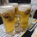 ポチの家 - 乾杯の生ビール