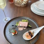 PIZZERIA347 by il pinolo - 前菜ハムの後ろにピスタチオが隠れてます