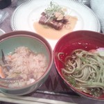 城西館ウエディング - 茶そば、鯛の炊き込みごはん