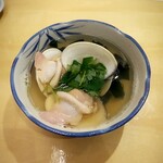 寿し きぬがさ - はまぐり酒蒸しです(o^^o)