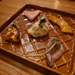 八代目 伏見双雲堂 - 前菜5種の盛り合わせ