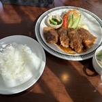 バリアフリーキッチン ミックとジム - チキンカツ定食 850円 ＋ 一枚追加100円