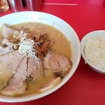 札幌焼き味噌ラーメン みずき - 味噌チャーシュー麺＋半ライス