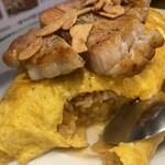 美味卵家 - ポークソテーニンニクバターしょう油のせ