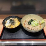 名代 箱根そば - ミニかつ丼と冷やしそばセット