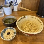 きくや - 【限定】呉田麺を使った潮つけSOBA 鶏飯割付¥1500