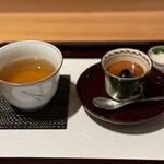 日本料理こまつ - ほうじ茶パンナコッタ