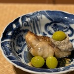 日本料理こまつ - のどぐろ、きのこ裏漉しペースト、新銀杏