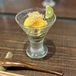 絢ね - 料理写真:柿　キノコのお浸し