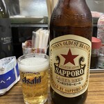 立呑み処 入部酒店 - 赤星大瓶