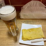 きりの台所 - 生ビールとだし巻き