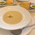 タベルナ 厨 - 里芋とじゃが芋のクリームスープ
