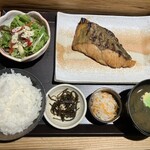 吉良 - 料理写真:銀ひらす照り漬炙り焼定食@1,550円