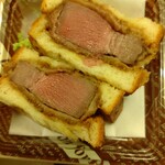 牛たん日和 - 帰り際にお土産の｢たんカツサンド｣をいただきました♪コレもコースに含まれています。