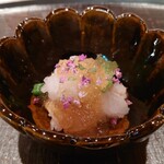 淡流 - 伝助穴子、オクラ、すだちのゼリー