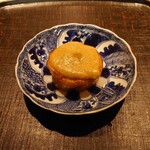 淡流 - 白茄子揚げ、白味噌と万願寺唐辛子の揚げびたし