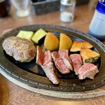 じゃんけんぽん - ハンバーグ&カットステーキセット（2,700円）