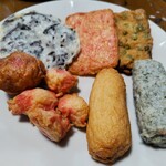 三ツ矢かまぼこ - 盛合せ+ごぼう天