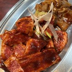 金海 - カル(2人前)とイカ焼き