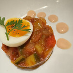 Restaurant & Bar Payaso - ラタトゥユの半熟卵乗せ、ラタトゥユめちゃくちゃ美味しかった〜