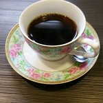 上お造り定食のコーヒー