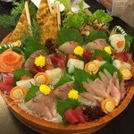 浜寿司 - 桶盛り(1番高いヤツ)