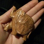 ナンダン - ゾウの置物500円