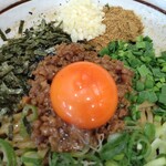 濃厚担々麺 はなび - 台湾まぜそば　辛さなし　にんにくあり