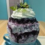 かき氷&デザート&カフェ ボンジョルネ - 写真追加：ナガノパープルヨーグルト2,500円✨️フレッシュなナガノパープルが濃厚でジューシーで、すんごく美味しい✨️爽やかなヨーグルトエスプーマがぶどうの後味と相性抜群です。