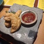 Sake Wine 洋食堂サリエ - 松山どりササミの唐揚げ2個