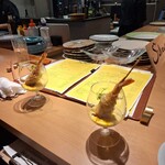 Sake Wine 洋食堂サリエ - "神の海老"のサクッぷりエビフライ　マンゴーマヨ添え二人前