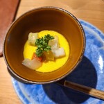 Sake Wine 洋食堂サリエ - お通しカボチャのフラン