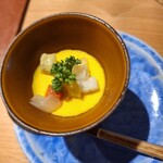 Sake Wine 洋食堂サリエ - お通しカボチャのフラン