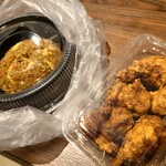 麺場 田所商店 - 味噌チャーハン（テイクアウト）、味噌からあげ