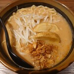 麺場 田所商店 郡山新さくら通り店 - 北海道味噌らーめん（大盛り）