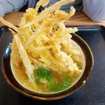 手打ちうどん 来輝 - ごぼう天うどん
