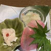 大宮 鮨 いわい - 前菜　鱧の湯弾き、冬瓜