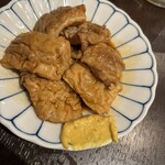 もつ千 - シロ焼き！個人的に大好き！カラシがベストマッチ！