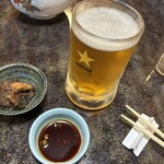 魚定 - ノンアルコールビール［アサヒドライゼロ］
      おつまみ（焼き鰻）付き