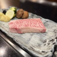 鉄板焼 やまなみ - 「さざんか」サーロイン100g ¥22,000