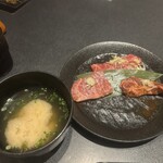焼肉元相 - お肉。残り３枚になって写真撮ってなかった事に気づいた。