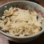 ひさ屋 - 炙り鴨とごぼう炊き込みご飯