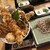 超天丼 虎之介 - 料理写真:超デカ海老とお蕎麦