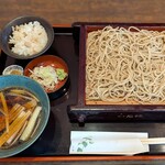 石挽　手打ち　いわもと - 二枚鴨せいろ ￥1,400