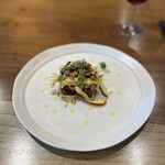 レストラン ウオゼン - 本鮪、鹿肉タルタル、パプリカ、タマゴダケ