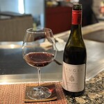 鉄板焼  阿利布 - オリーブ牛の甘さと旨味には軽めな赤ワインを♪