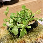 穴子料理と地酒 浅草 川井 - 穴子のクレソン巻き