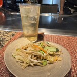 鉄板焼  阿利布 - 〆の野菜炒めの食感も良き♪