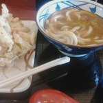 丸亀製麺 - カレーうどん並＆かき揚げ（￥390+￥130）