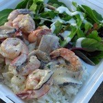 KCC Saturday Farmers' Market - Garlic shrimp scampi